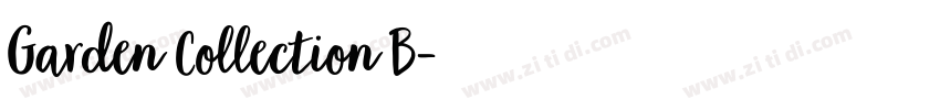 Garden Collection B字体转换